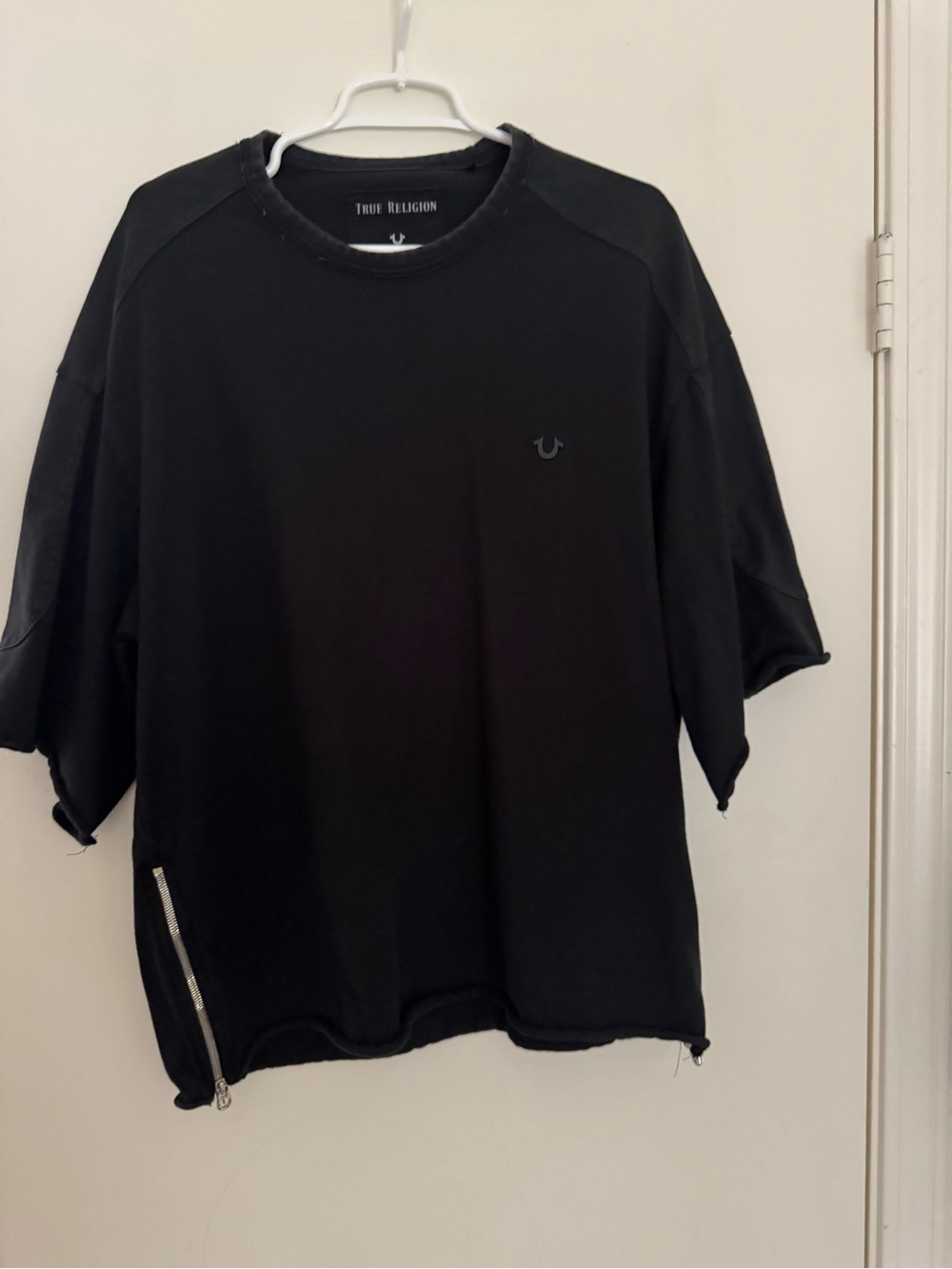 True Religion Men's Black Short-Sleeve Pullover T-Shirt